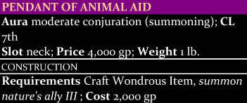 Pendant of Animal Aid
